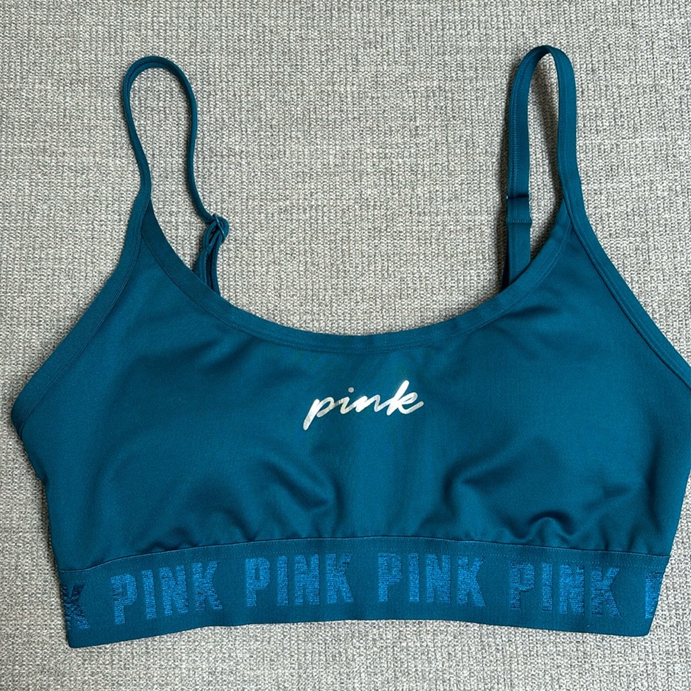 Pink sports bra size small